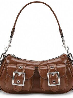 Punk Shoulder Purse for Women Vintage Goth Trendy Crossbody Bag